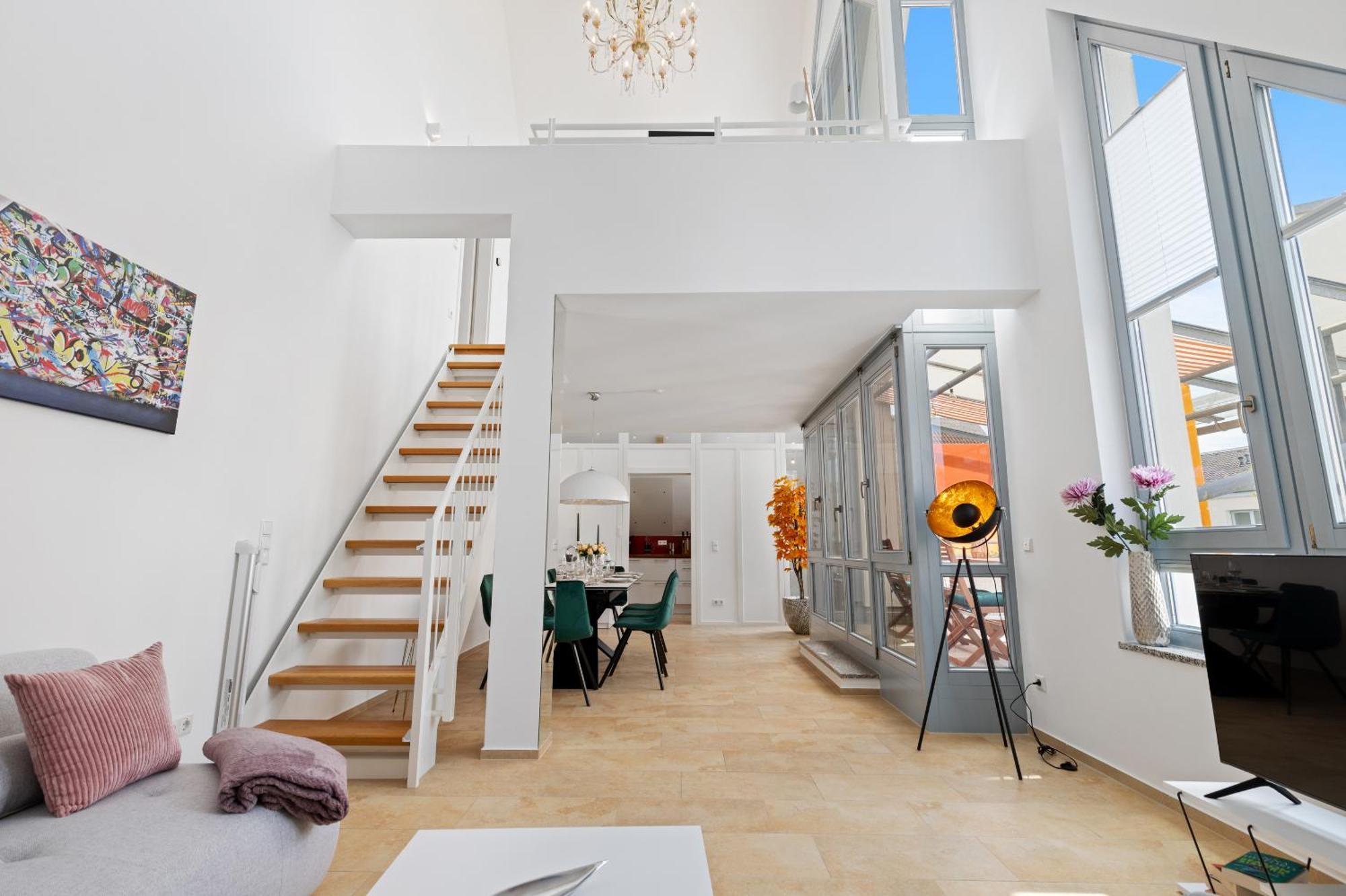 Helloflats - Luxus-Penthouse - Balkon - Parking - Zentrum - Therme - Naehe Flughafen Muc Erding Zewnętrze zdjęcie