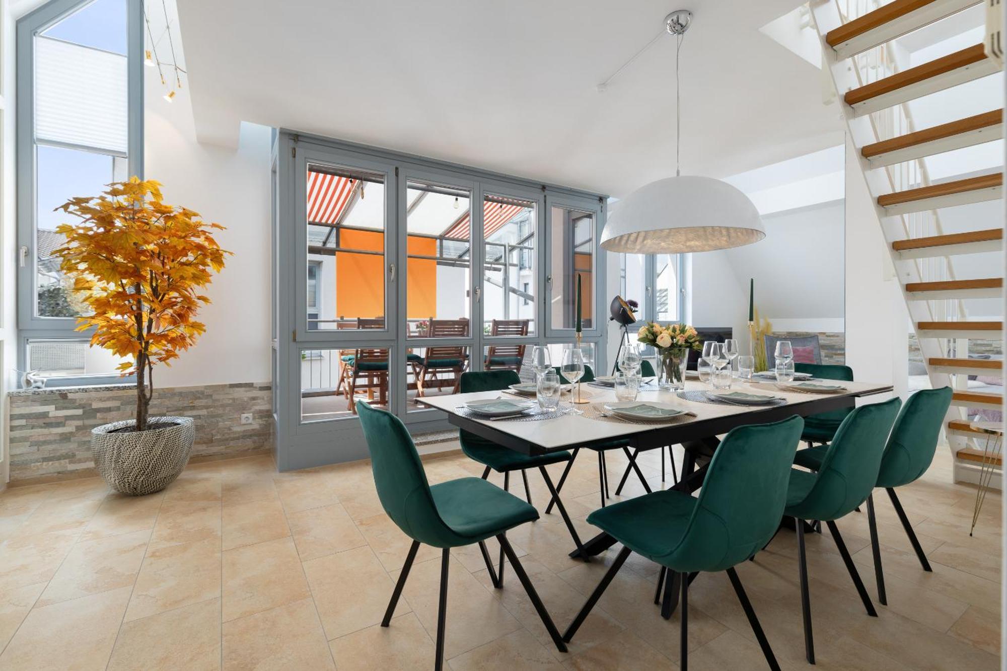 Helloflats - Luxus-Penthouse - Balkon - Parking - Zentrum - Therme - Naehe Flughafen Muc Erding Zewnętrze zdjęcie